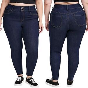 Torrid- Jegging Super Soft High-Rise Skinny Denim Dark Wash- Size 22 Tall
